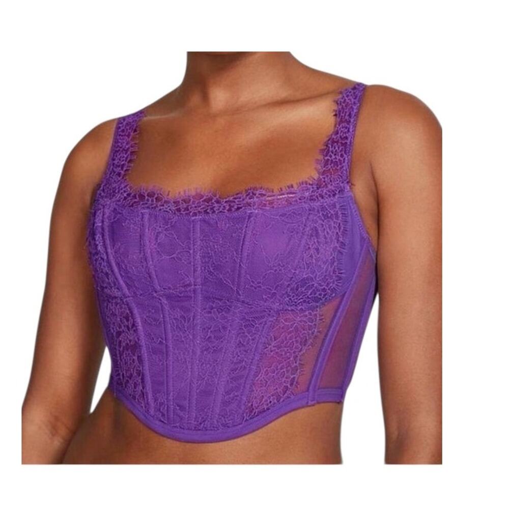 Victoria's Secret large Dream Angels lace corset top BC 3192